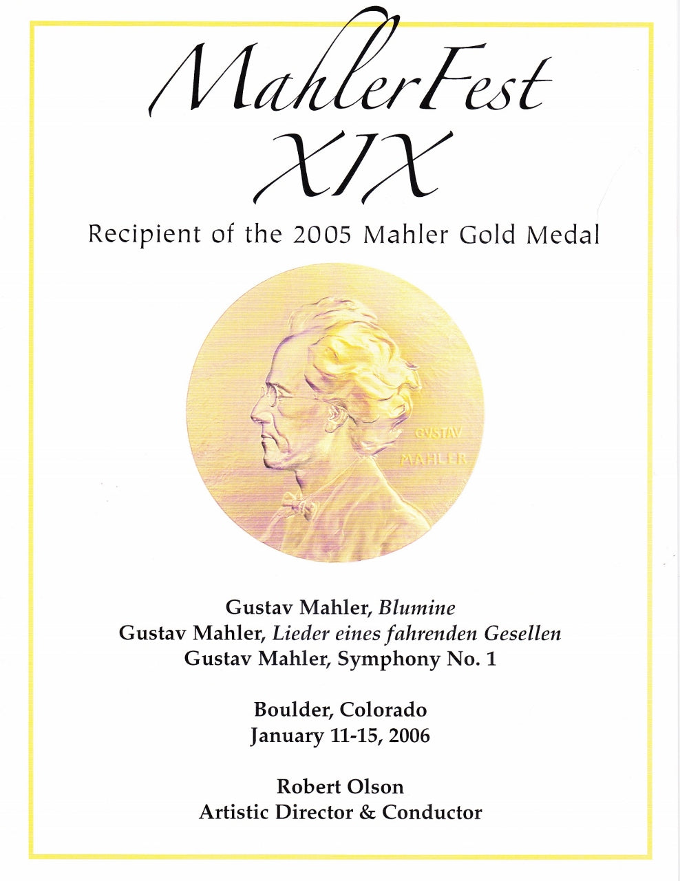 MahlerFest XIX – 2006