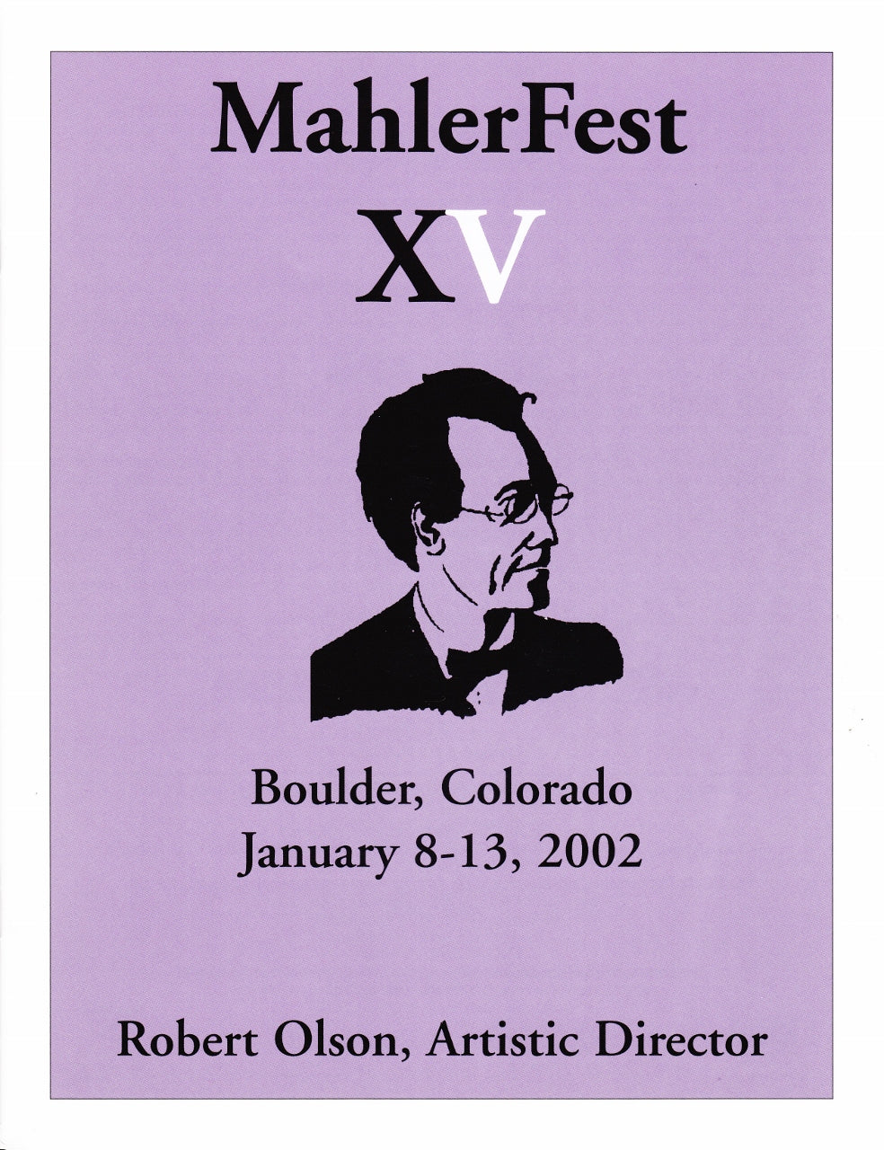 MahlerFest XV – 2002