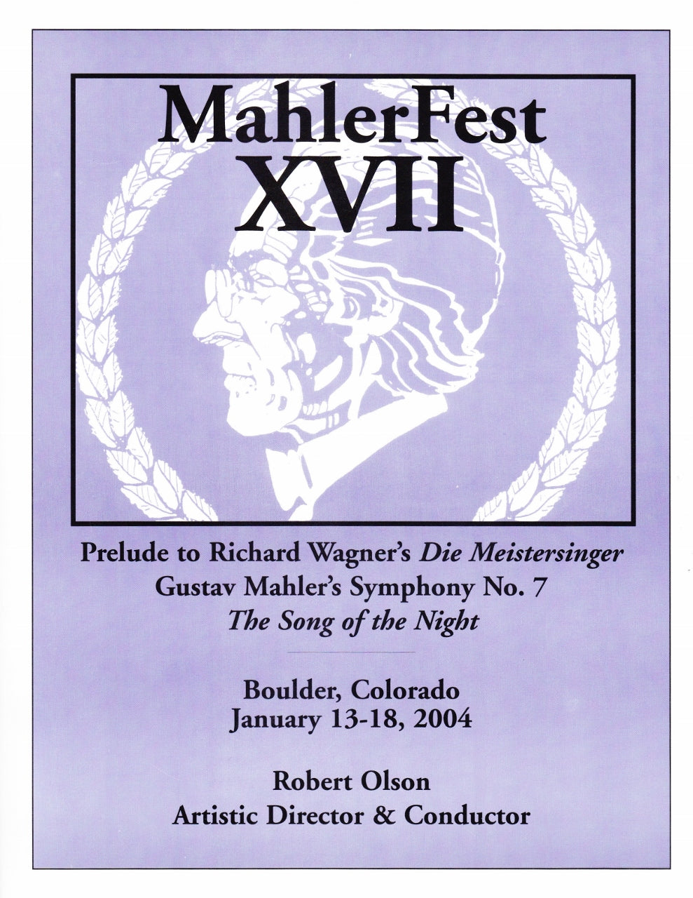 MahlerFest XVII – 2004
