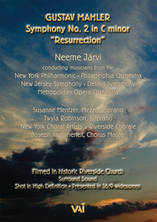Mahler Symphony No. 2 – Neeme Järvi, conductor (DVD)