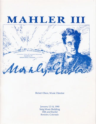 MahlerFest III – 1990