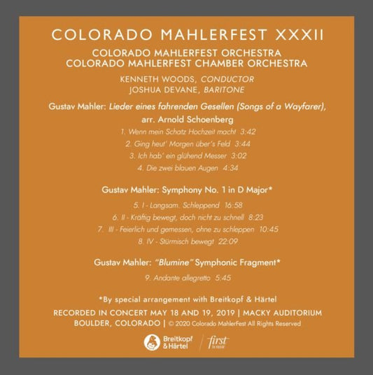 Symphony No. 1 – Blumine – Wayfarer: MahlerFest XXXII (2019) - Mahlerfest