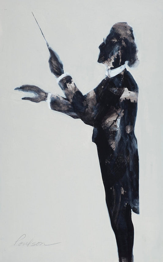 “The Conductor” | Limited Edition of 50 | Signed Print by Karen Poulson | 8″x12″ - Mahlerfest