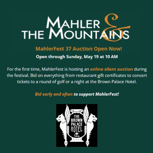 MahlerFest 37 Online Auction